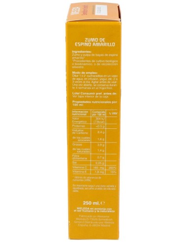 Weleda Jugo Espino Amarillo Bio 250Ml