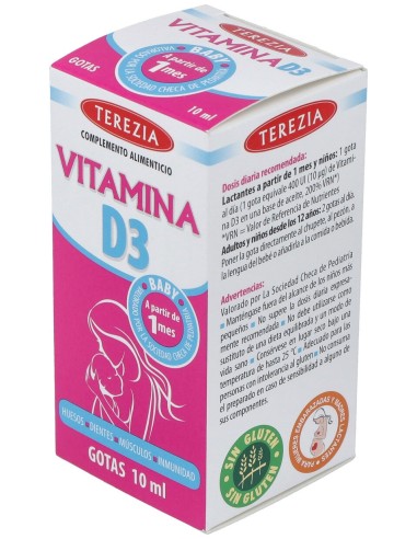 Terezia Vitamina D3 Gotas 10Ml
