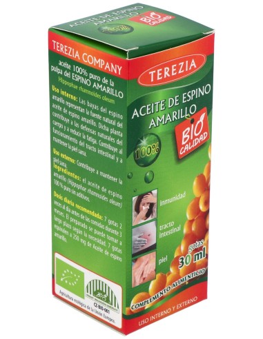 Terezia Aceite De Espino Amarillo Gotas 30Ml
