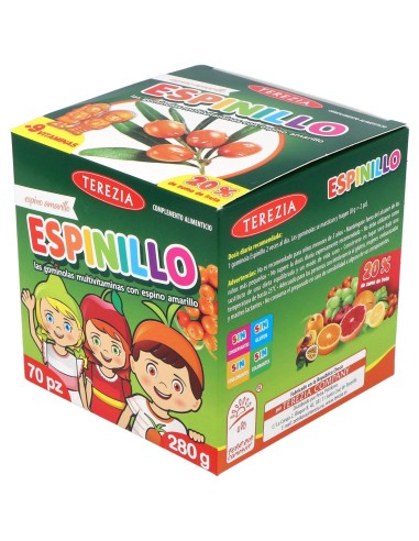 Espinillo Multivitaminas 70Gominolas