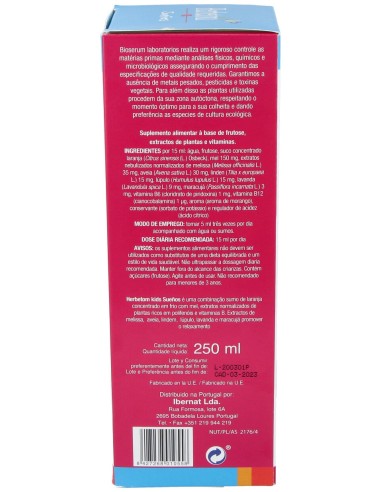Bioserum Herbetom Kids Sueños  250 Ml.