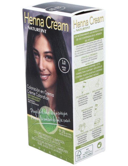 Naturtint Henna Cream 1.0 Negro 110Ml
