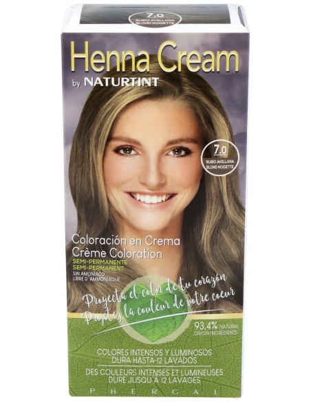 Naturtint Henna Cream 7.0 Rubio Avellana 110Ml