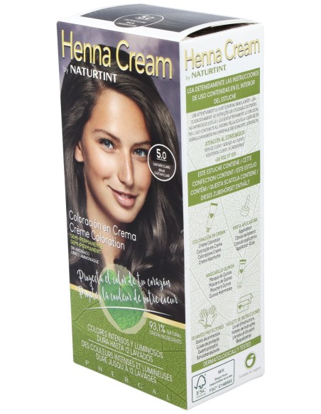 Naturtint Henna Cream 5.0 Castaño Claro 110Ml