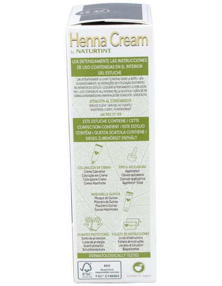 Naturtint Henna Cream 1.0 Negro 110Ml