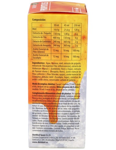 Dietmed Propotuss Te Jarabe Eucalipto 250Ml