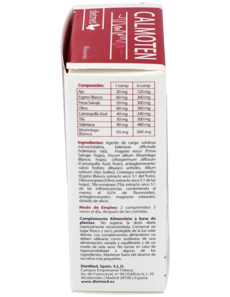 Dietmed Calmoten 60Comp
