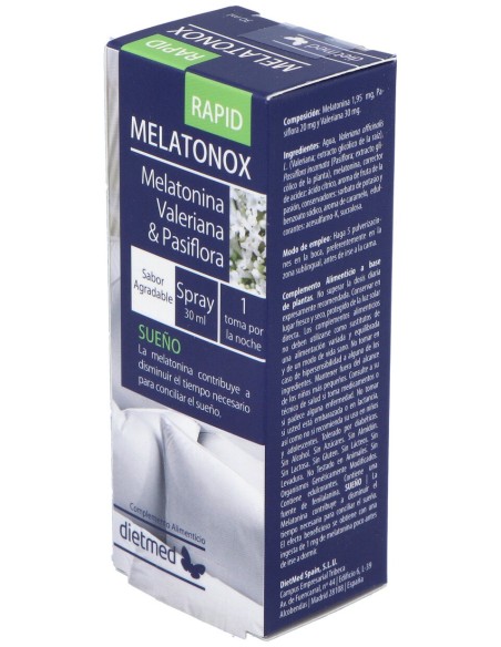 Dietmed Melatonox Rapid Spray Gotas 30Ml