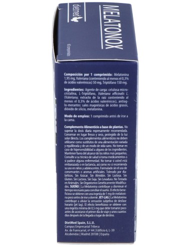 Dietmed Melatonox Melatonina Valeriana &...