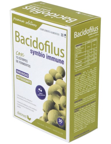 Dietmed Bacidofilus Symbio Inmune 30Caps