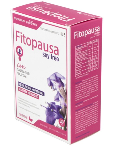 Dietmed Fitopausa Soy Free 60Caps