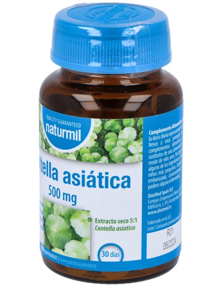 Naturmil Centella Asiatica 500 Mg 90 Comprimidos
