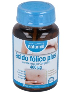 Naturmil Acido Folico Plus Vitaminas Complejo B 400 Ug 90...