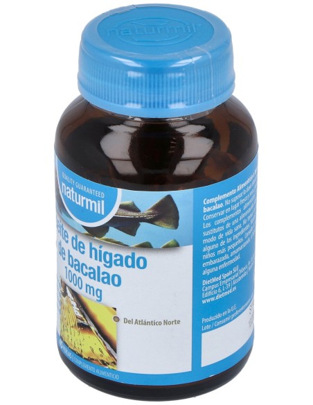 Naturmil Aceite De Higado De Bacalao 1000 Mg 45 Perlas