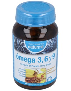 Naturmil Omega 3,6 Y 9 Aceite De Pescado, Lino Y Onagra...