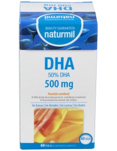 Naturmil Dha 500 Mg Sin Gluten 60 Capsulas