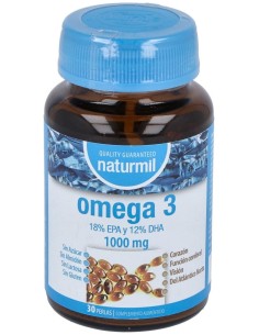Naturmil Omega 3 Epa 18% E Dha 12% Con Vitamina E 1000 Mg...