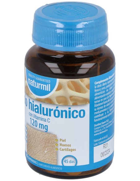 Naturmil Acido Hialuronico 120 Mg Con Vitamina C 45 Comprimidos