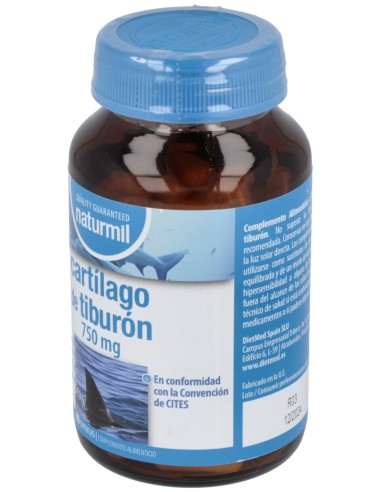 Cartilago De Tiburon 750Mg. 90Cap.