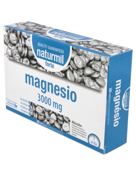 Naturmil Magnesio Forte 3000 Mg 20 Ampollas De 15 Ml