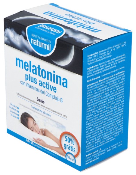 Naturmil Melatonina Plus Active 1,9Mg 60Comp