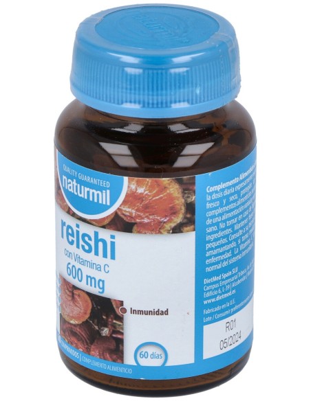 Reishi 600Mg. Con Vitamina C 60Comp.