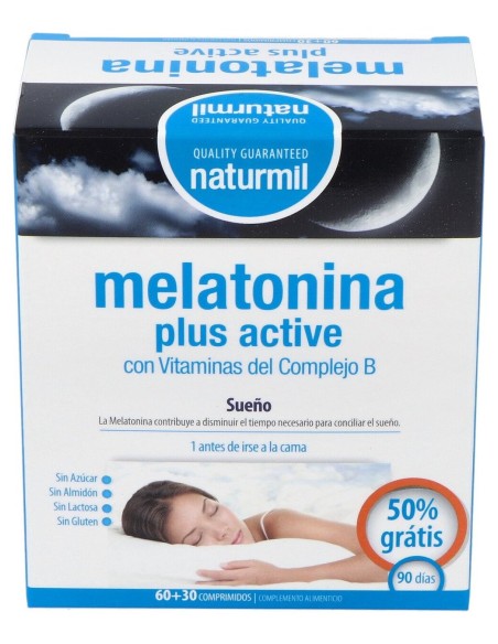 Naturmil Melatonina Plus Active 1,9Mg 60Comp