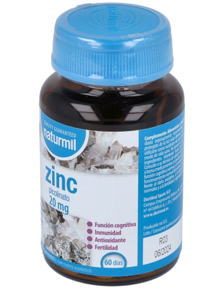 Naturmil Zinc 20Mg Picolinato 60Comp