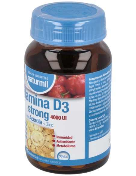 Naturmil Vitamina D3 Strong 90Comp