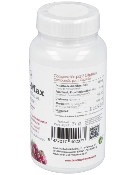 Betula Cran-D-Max 60Caps