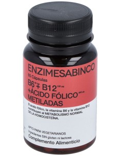 Enzime Sabinco B6 + B12 + Acido Folico Metiladas 60Caps