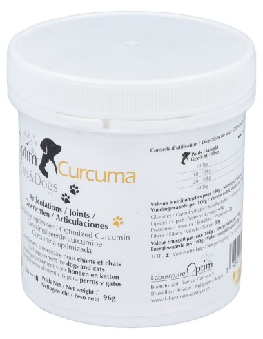 Optim Curcuma Cats & Dogs Polvo 96Gr.