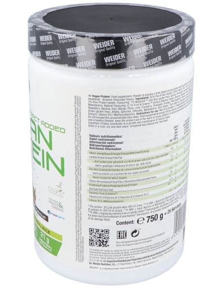 Weider Vegan Protein Chocolate 750Gr.