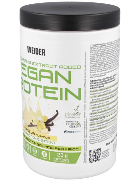 Weider Vegan Protein Vainilla 540Gr.