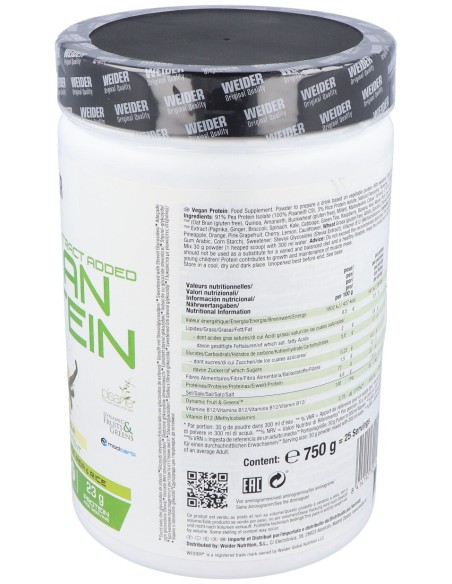 Weider Vegan Protein Vainilla 750Gr.