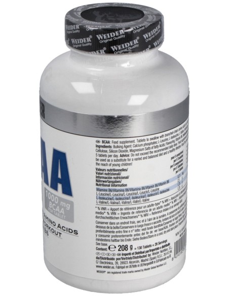 Weider Bcaa 130Comp.