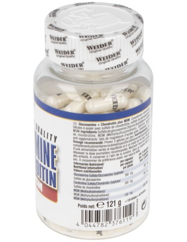 Weider Glucosamina Condroitina Msm 120Cap.