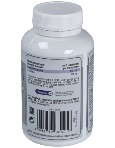 Weider Body Shaper L-Carnitine Masticables...
