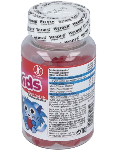 Weider Gummy Up Multikids Up Cherry 50Gummies