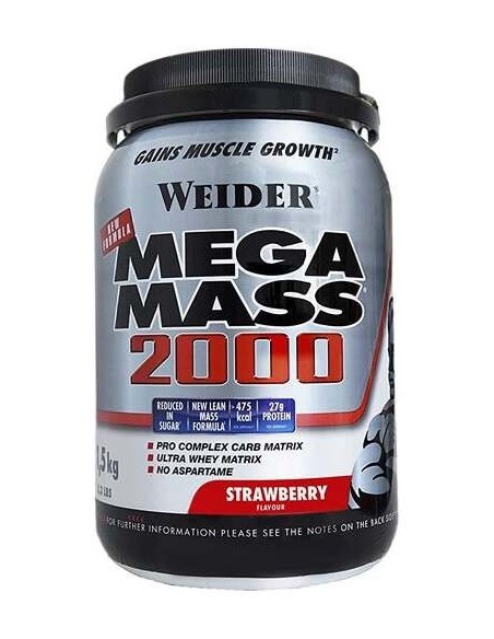 Weider Mega Mass 2000 Fresa 1,5Kg.