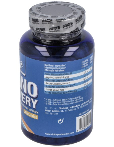 Aminoácidos Amino Recovery - Victory Endurance - 120 Caps.