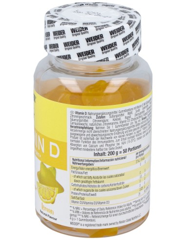 Weider Gummy Up Vitamina D 50Gummies