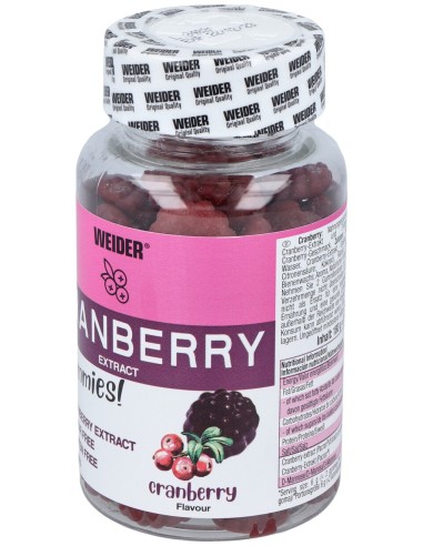 Weider Cranberry Extract Arandano 60Gummies.