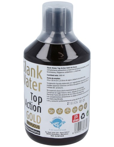 Slank Water Top Action Gold Sin Fucus 500Ml.