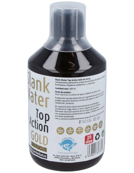 Slank Water Top Action Gold Sin Fucus 500Ml.