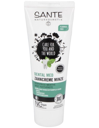 Sante Dentifrico Menta Sin Fluor 75Ml