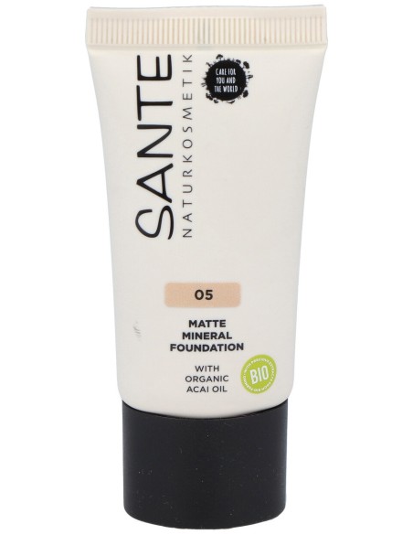 Maquillaje Fluido Mineral Mate 05 Warm Honey 30Ml.