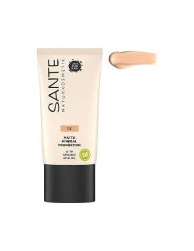 Maquillaje Fluido Mineral Mate 05 Warm Honey 30Ml.