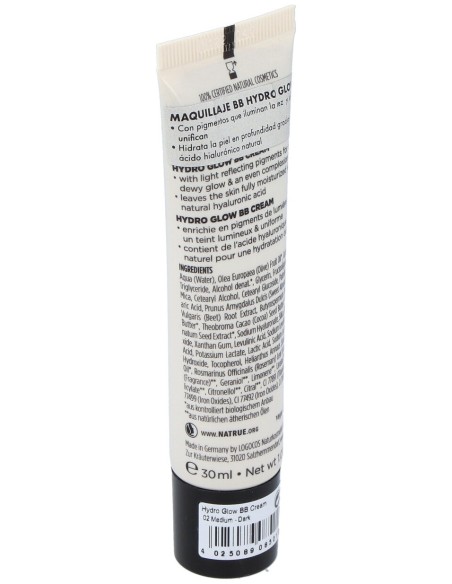 Maquillaje Bb Hydro Glow 02 Medium-Dark 30Ml.