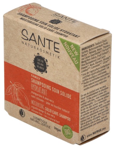 Champu Solido Hidratante Mango-Aloe 60Gr Bio Vegan